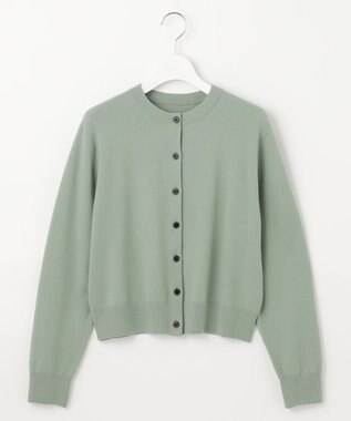 23区 L 【エステータ】クルーネック カーディガン セージグリーン系