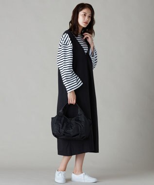 Y'SACCS リサイクルナイロン　ふんわりトート　Sサイズ ブラック