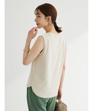 Green Parks ・ＳＵＧＡＲ　ＳＰＯＯＮ　冷感リブノースリーブ Ivory