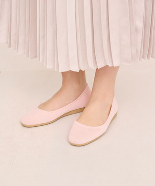 steppi “撥水＆洗えるニットシューズ” Chacottコラボ バレエシューズ ピンク