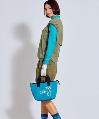 PW CIRCULUS 【撥水加工 / 小さくまとまる】【UNISEX】オーバーサイズ パッカブルベスト ゴルフウェア メンズ レディース グリーン系