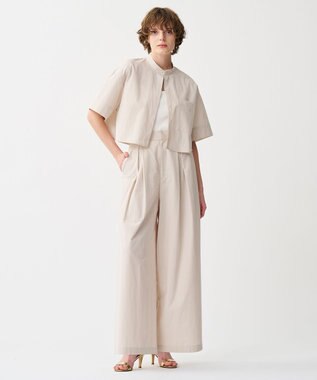 uncrave カラータイプライター ワイドパンツ ライトベージュ