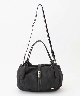 LA BAGAGERIE かごバッグ風 2wayサマートート ブラック