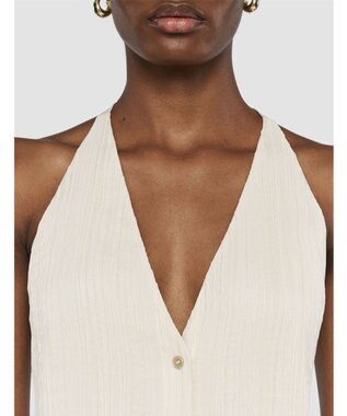 JOSEPH プリーツジャガード　タイウエストコート Seashell