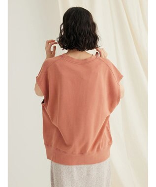 CRAFT STANDARD BOUTIQUE ミニ裏毛　パウダー加工　２ｗａｙクラックＰＴベスト Dark Orange