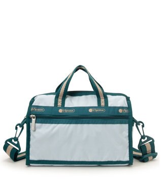 LeSportsac MINI DUFFEL CROSSBODY/スペクテイタークリアスカイ/ティール スペクテイタークリアスカイ/ティール