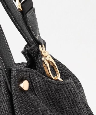 LA BAGAGERIE かごバッグ風 2wayサマートート ブラック