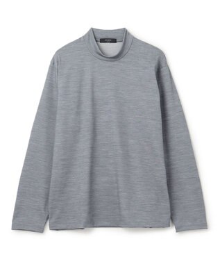 JOSEPH HOMME ウールジャージーウォッシャブル　モックネックカットソー ライトグレー系