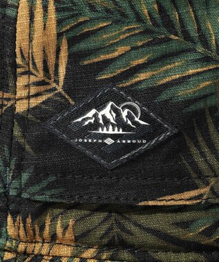 JOSEPH ABBOUD MOUNTAIN 【折り畳み可】ジャングルリーフプリント ポケッタブルバケット ハット ダークグリーン系6