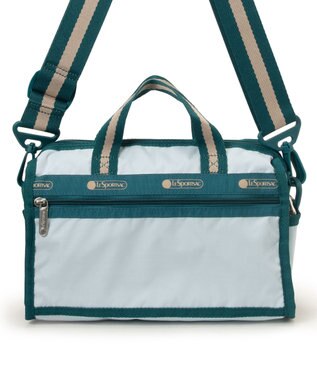 LeSportsac MINI DUFFEL CROSSBODY/スペクテイタークリアスカイ/ティール スペクテイタークリアスカイ/ティール