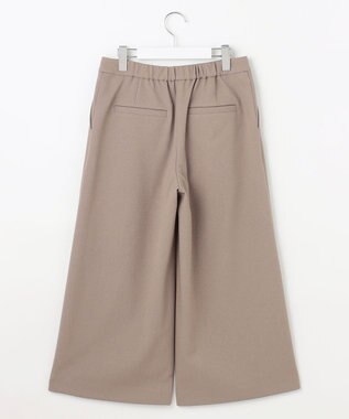 J.PRESS LADIES 【WEB限定カラーあり・洗える】ツムギート flannel ワイド クロップド パンツ ベージュ系