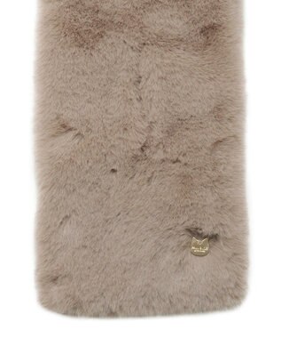 MOONBAT 【FUDGE11月号掲載】PAUL & JOE ACCESSOIRES フェイクファービッグマフラー モカブラウン