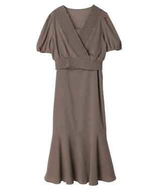 earth music&ecology ＳＥＴ２点カシュクールプルオーバー＋ワンピース Mocha