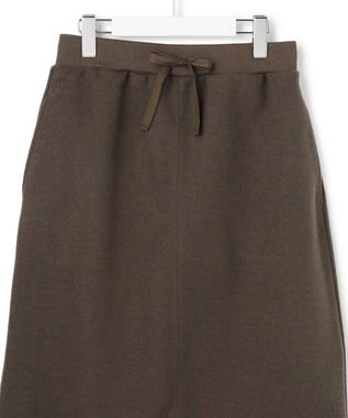 J.PRESS YORK STREET 【WOMEN】ウールライクジャージー タイトロングスカート ブラウン系