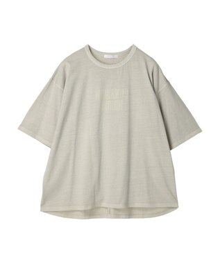 Green Parks ５分袖ピグメントロゴプルオーバー Beige