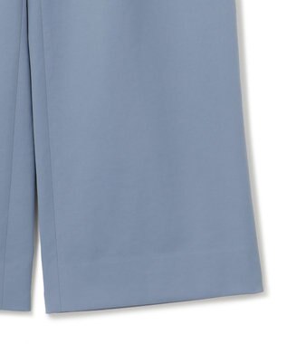 ICB 【UVカット・吸水速乾・洗える】シェルタリングドライサテン  ワイドストレートカーゴパンツ ブルー系