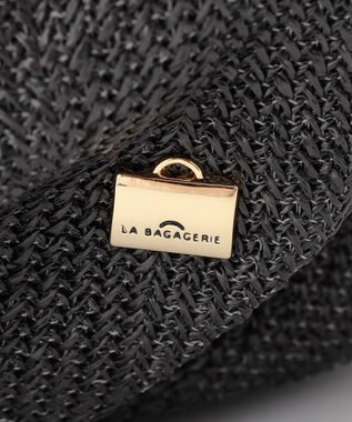LA BAGAGERIE かごバッグ風 2wayサマートート ブラック