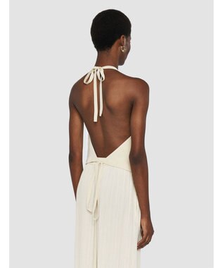 JOSEPH プリーツジャガード　タイウエストコート Seashell