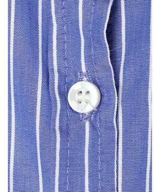 Green Parks 袖刺繍シャツチュニック Blue