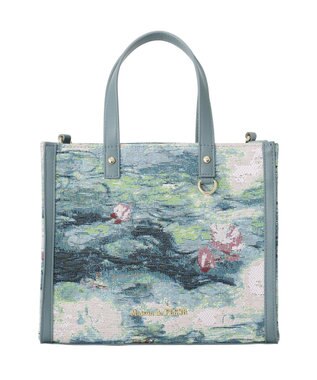 Maison de FLEUR ゴブラン2Wayスクエアトート Dark Green
