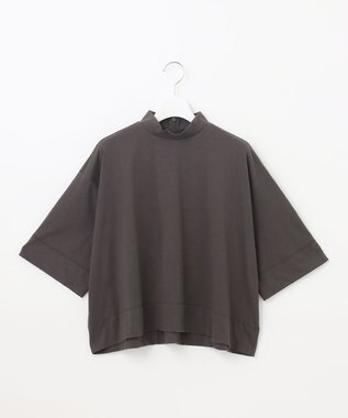 UNFILO ハイネッククロップドTシャツ グレー