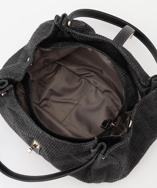 LA BAGAGERIE かごバッグ風 2wayサマートート ブラック