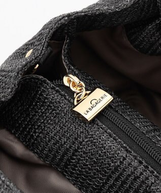 LA BAGAGERIE かごバッグ風 2wayサマートート ブラック