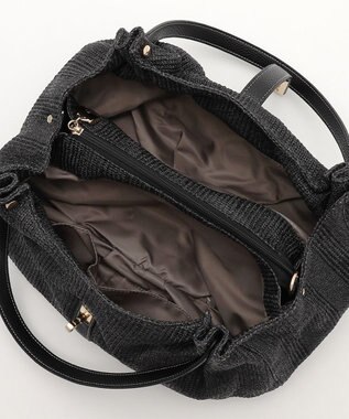 LA BAGAGERIE かごバッグ風 2wayサマートート ブラック