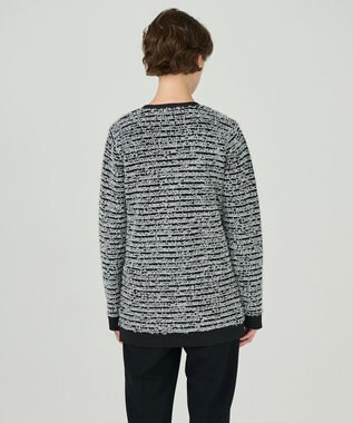 GRACE CONTINENTAL ツイードバイカラーニットカーディガン バイカラー