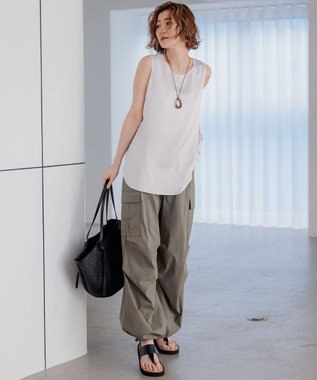 23区 【CLASSY.6月号掲載】雑材ミドル トートバッグ ブラック