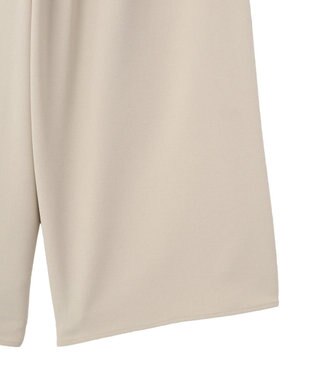 Green Parks イージーケアワイドガウチョパンツ Light Beige