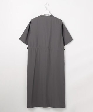 J.PRESS LADIES ソフトタフタクロス シャツ ワンピース グレー系