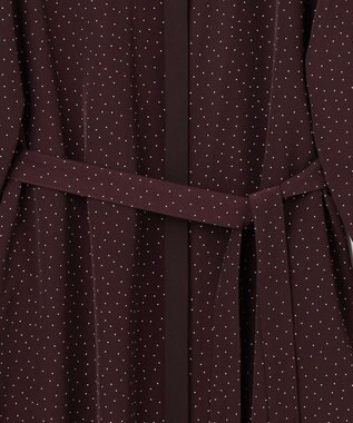 J.PRESS LADIES 【洗える】フェミニッシュパウダー dots ワンピース ワイン系5