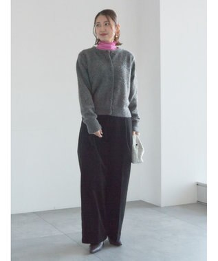 Te chichi 【宮本茉由着用】コーデュロイワイドパンツ ブラック