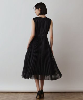 GRACE CONTINENTAL ブライトメッシュワンピース ブラック