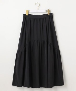 ANY SIS 【洗える・2SET】ダンボール プルオーバー×ギャザー スカート アイボリー×ブラック