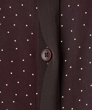 J.PRESS LADIES 【洗える】フェミニッシュパウダー dots ワンピース ワイン系5