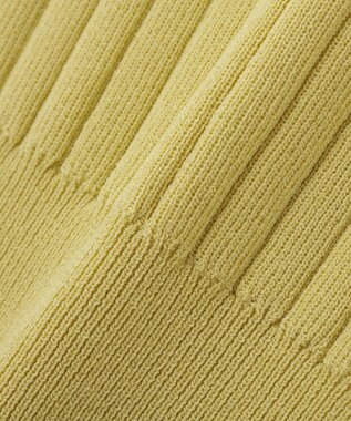 YECCA VECCA 【マシンウォッシャブル】ノースリーブリブニット Yellow