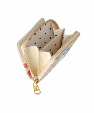 tsumori chisato CARRY tcパッチワーク ラウンドファスナー2つ折り財布 ゴールド