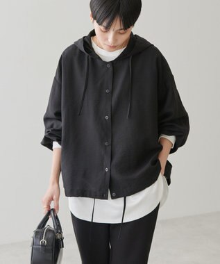 AMERICAN HOLIC フーディーシャツ Black