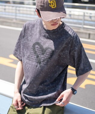 WEGO スノーパターングラフィックT（SS） ダークグレー