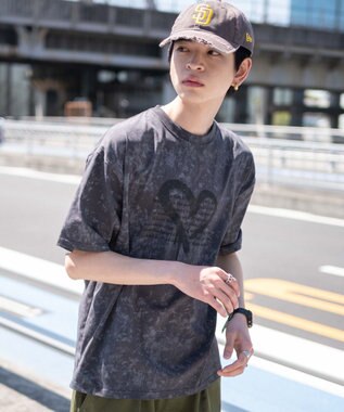 WEGO スノーパターングラフィックT（SS） ダークグレー