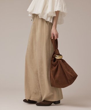 GRACE CONTINENTAL マルシェスエードバッグ ブラウン