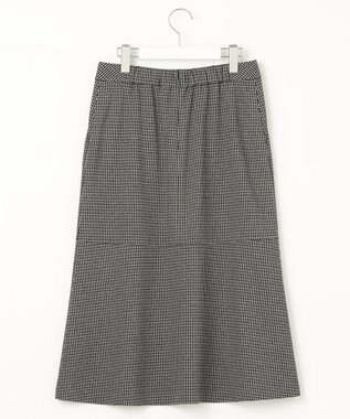 J.PRESS LADIES S 【洗える】ジャカード フレアー スカート ブラック系5
