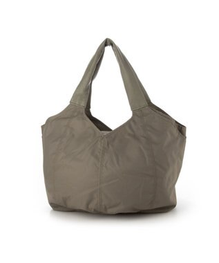 Y'SACCS リサイクルナイロン　ふんわりトート　Mサイズ グレージュ