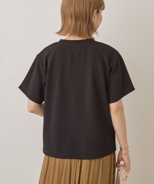 AMERICAN HOLIC ジョーゼット半袖プルオーバー Black