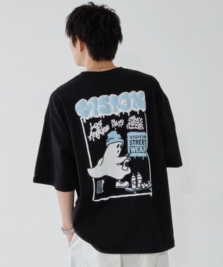 WEGO 【ユニセックス着用ITEM】別注VISIONグラフィックT（SS） ブラック