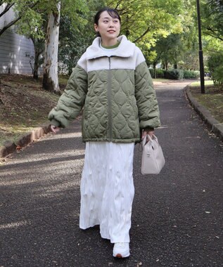 CRAFT STANDARD BOUTIQUE ボアキルト切替ブルゾン Khaki