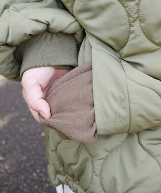 CRAFT STANDARD BOUTIQUE ボアキルト切替ブルゾン Khaki