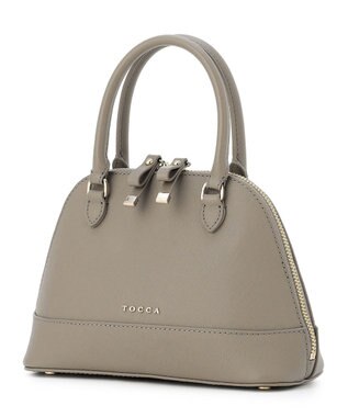 TOCCA LE SOMMET MINI BUGATTI BAG レザーバッグ グレージュ系